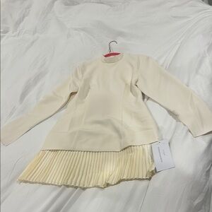 Cream long sleeve Club L London dress